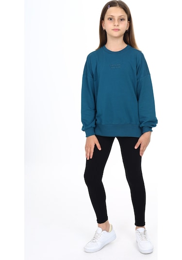 Toontoy Kız Çocuk Baskılı Tayt Fuşya