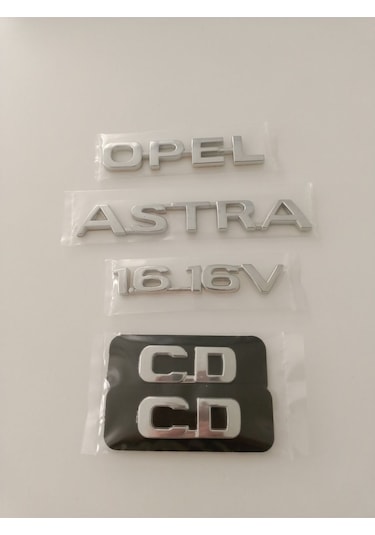 Opel Astra 1.6 16v Yazı Cd Kapı Yazısı Astra G Yazı 4lü Set Krom