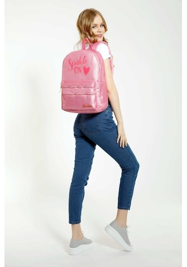 Kaukko Sparkle Sırt Çantası Pembe K1564