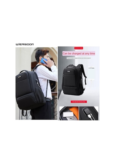 Wiersoon W23091 Şarj Portlu Büyük Kapasiteli Laptop Sırt Çantası