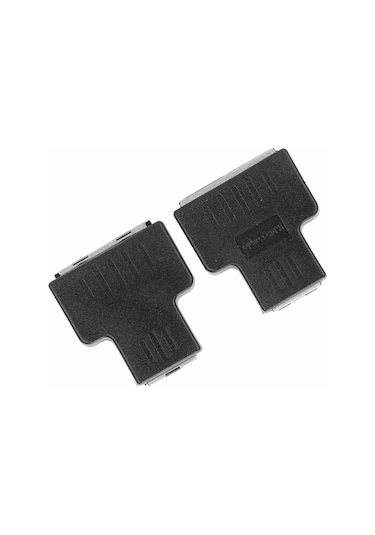 Fosenze Siyah 1 Giriş 2 Çıkış Rj45 Ethernet Kablosu Adaptörü, Ağ Genişletici Ayırıcı, Sabit Sinyal, Plug & Play, Evrensel Uyumlu 2 Adet