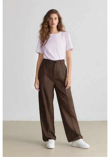 DeFacto Carrot Fit Pensli Pantolon Yüksek Bel Cepli Kısa Paça E0234AX24AUBN225