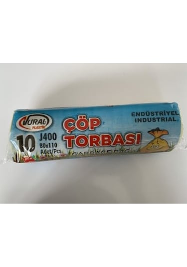 Vural Endüstriyel Çöp Torbası 20 Adet Siyah 80 x 110 CM