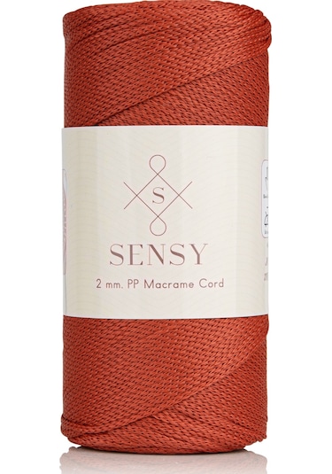 2 Mm - 200 Gr Polyester Makrome Ipi Kiremit 230 M Polyester Makrome Ip Supla Ip Ve Çanta Ipliği