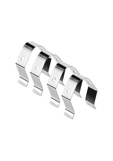 Gajeena 4 Adet Tek Delikli 304 Paslanmaz Çelik Izgara Prob Tutucu, Ev Ofisi Mutfak Bbq Yemek Sıcaklık Ölçer İçin Sabitleme Klipsi Çok Renkli