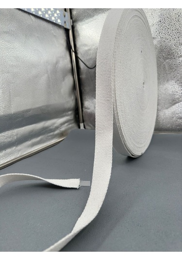 Paşateks 3 Cm Pamuk Kolon Şerit-5 Metre-beyaz