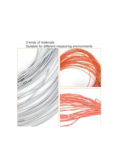30 M Çelik Tel, Ölçekli İşaretleme Çekme Halkası Derin Kuyu Halatı İle Kauçuk Ölçme Halatı İle Kaplı