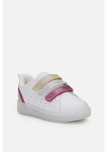 Vicco Sun Işıklı Kız Bebek Beyaz/fuşya Sneaker Beyaz - Fuşya