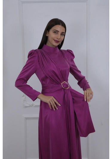 Senna Kendra Dress Fuşya Fuşya