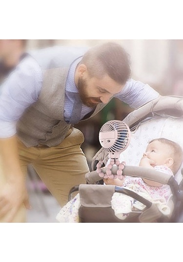 Cbtx Ahtapot Deforme Karikatür Katlanır Usb Şarj Edilebilir Mini El Fanı Pembe