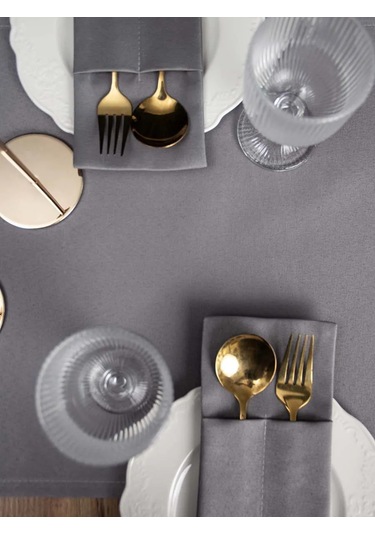 Leohome Masa Üstü Kumaş Masa Örtüsü 435036250 Açık Gri