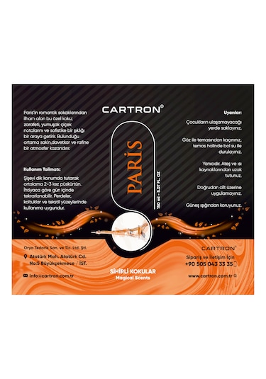 Cartron Oto Kokusu Sprey Paris 150ml