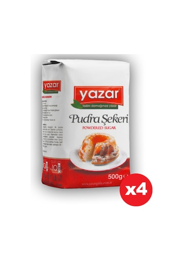 Yazar Pudra Şekeri 4 x 500 G