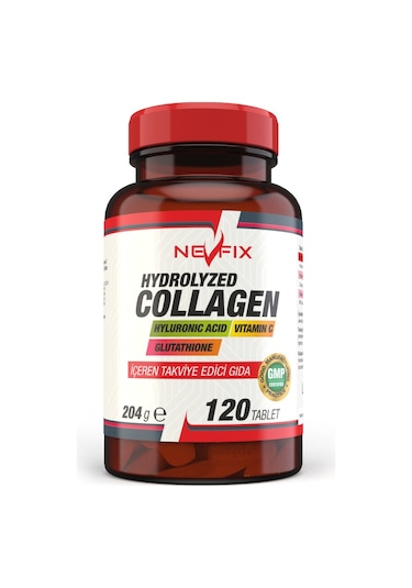 Nevfix Hidrolize Collagen Glutatyon 120 Tablet Hyaluronic Acid
