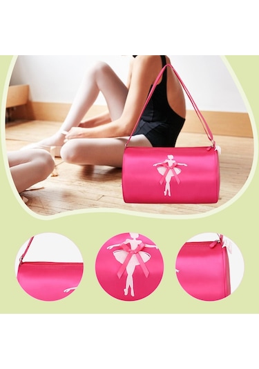 Suntek Kızlar Için Spor Çantası Tatlı Bale Dans Gösterileri Gül Kırmızısı