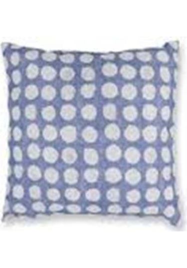 Mia Kırlent Yastık 45x45cm Yst0385 Mavi Beyaz Puantiyeli