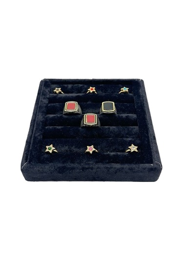 Yüzük Küpe Koldüğmesi Takı Standı Siyah 15 X 15 Cm