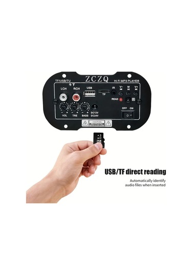 Globalbloom Siyah 12v Araç Subwoofer Amplifikatör Kartı 300w Yüksek Hassasiyet 30w Rms Çağdaş Tasarım