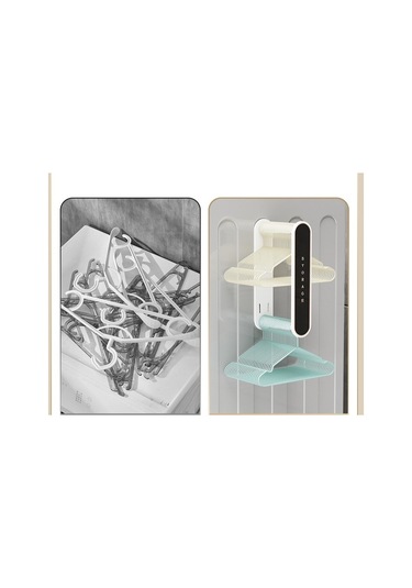 Yystore YB640 Duvara Monte Askı Depolama Organizatörü Krem