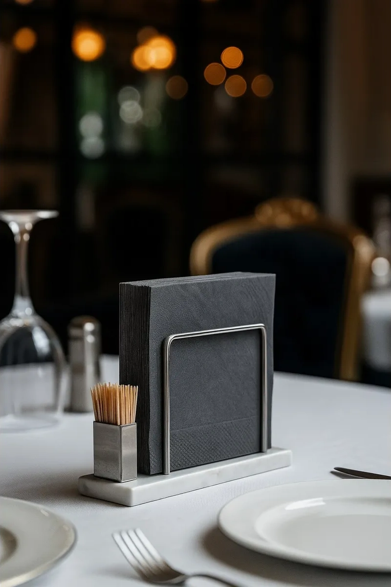 Mars Mramor Mutfak Masası İçin İç Dekorum Peçetelik 276927353 Soğuk Beyaz