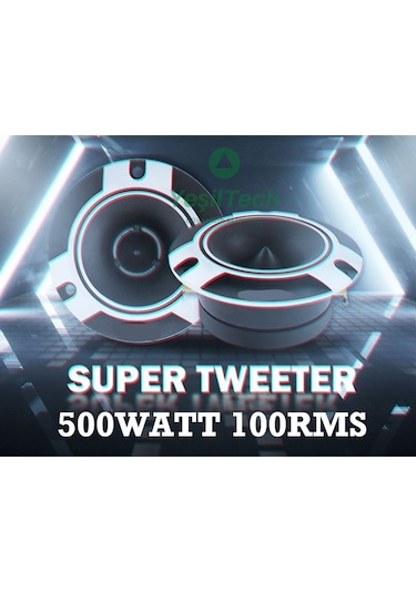 Wondex Doom Tweeter 10cm 500watt 100rms Kalın Mıknatıslı 1. Kalite Profesyonel 1 Çift Gri