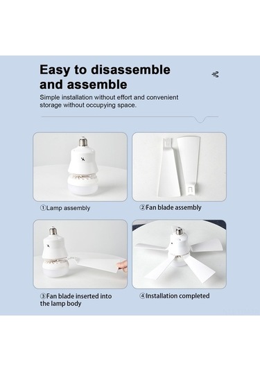 Novahub Uzaktan Kumandalı 3 Renkli E27 Fan Lamba - 30w Dimmable Diğer, Aydınlatmalı Diğer