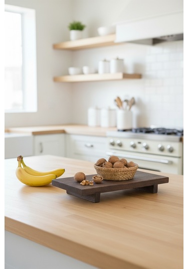 Bambum Bamira Dikdörtgen Küçük Ayaklı Sunum Tahtası B1630