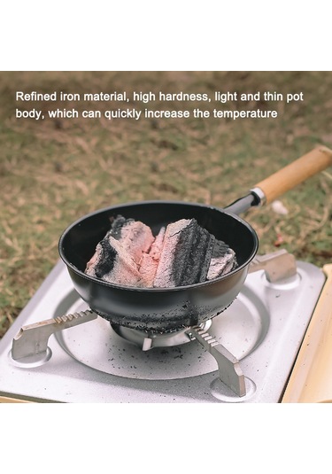 Xindoker Kışlak Mini Taşınabilir Mangal Ocağı, Hızlı Ve Güvenli Kömür Ateşleyici, Isı Yalıtımlı Ahşap Kolu İle Dış Mekan Kamp Fırını Çok Renkli