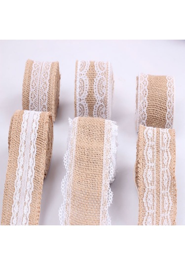 Ranyeek 2m Uzunlukta 5cm Genişlikte Paspas + Pudra Dokulu Dıy El İşleri, Noel, Düğün Dekorasyonları, Geri Stili Süs Malzemesi - G Modeli