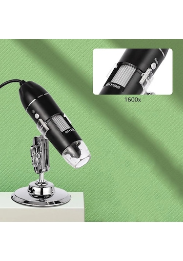 Techtic Dijital Mikroskop 1600x Tekstil Baskı Cilt Saç Analiz