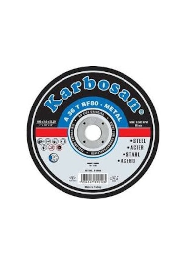 Karbosan 230 Luk Metal Kesici Taş