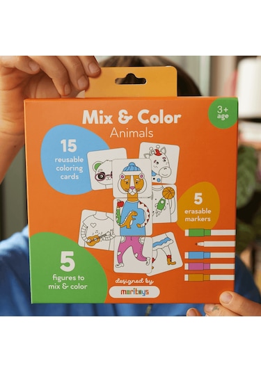 Moritoys Mix And Color - Animals - Karıştır Renklendir Hayvanlar Puzzle