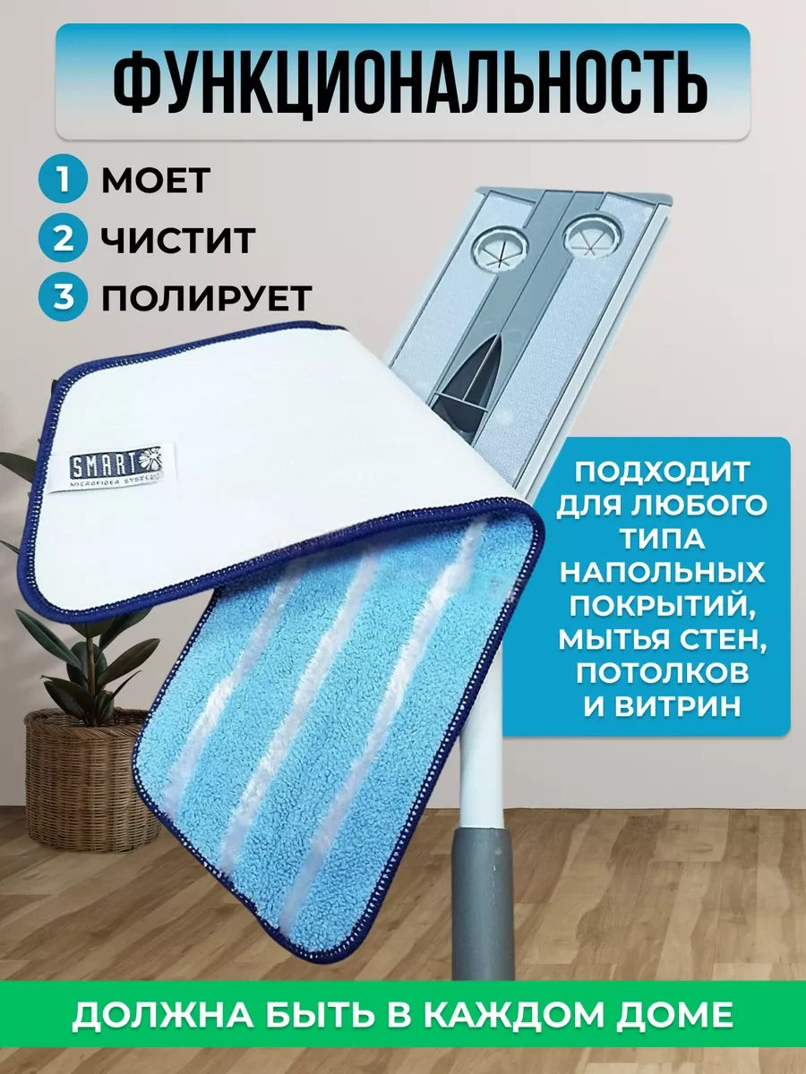 Smart Microfiber System Evrensel Smart 3'ü 1 Arada Paspas Başlığı 208023887