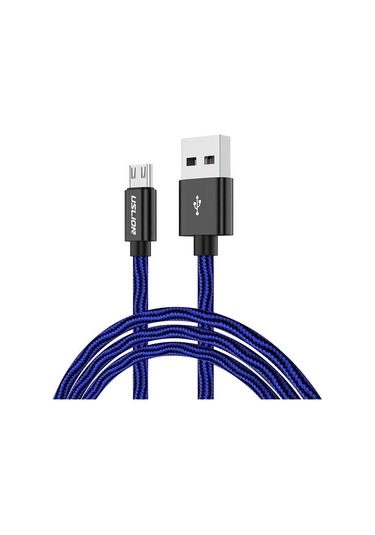 Mikro Usb Kablosu Samsung Xiaomi Tablet Android Usb Şarj Kablosu 2a Hızlı Şarj Usb Veri Kablosu 1.8 M Mavi