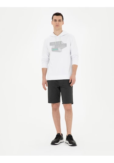 Pierre Cardin Erkek Beyaz Sweatshirt 50284176-vr013 Beyaz
