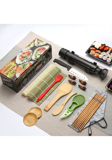 Jian Fan Japonya Sushi Yapım Seti 1 Siyah