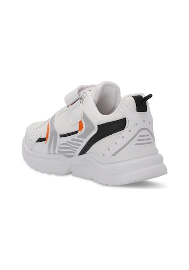 Slazenger  KENDALL Çocuk Cırt Cırtlı Beyaz  -  Turuncu Günlük Spor  Ayakkabısı