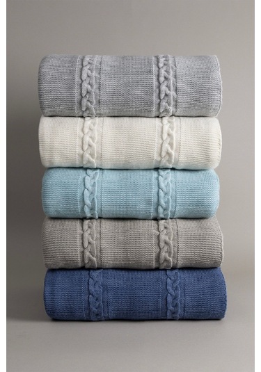 Espuma De Mar İndigo Tek Kişilik Battaniye 160x220 37141 Indigo