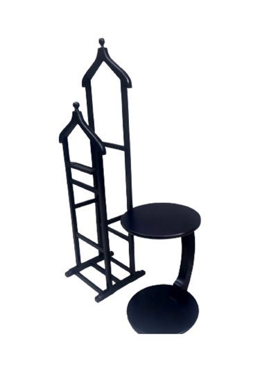 Bengimobilya Dilsiz Uşak C Ufo Takım, Model Parlak Siyah Lake Boya, Çift Tepel