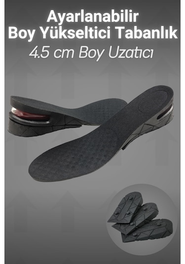 Dopar Boy Uzatıcı Tabanlık 2 Katlı Ayarlanabilir 4.5 Cm Boy Yükseltici İç Taban 35-45