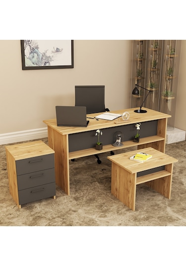 KALENDER DEKOR MERKÜR-1-2-3 OFİS BÜRO MASASI TAKIMI MRK06