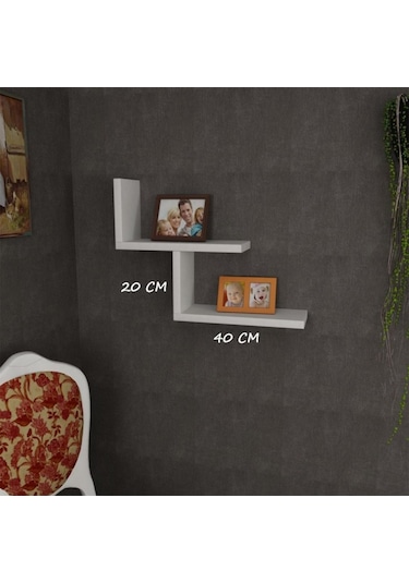 Rafkestir Truva Gizli Duvar Rafı Sacramento ( Mat )