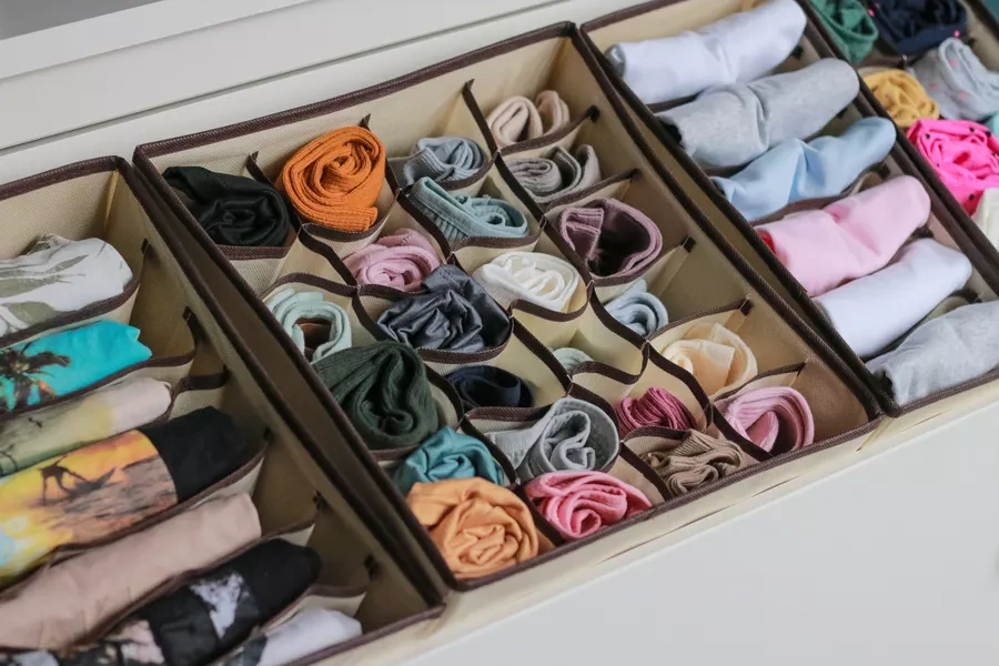 Simvol Poradka Çamaşır Ve Çorap Saklama Düzenleyici 167130840 Bej