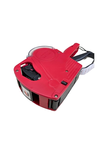 Motex Mx-5500 Etiket Makinesi Fiyatlandırma Etiket Tabancası Yeni Sürüm 8 Hane Kırmızı