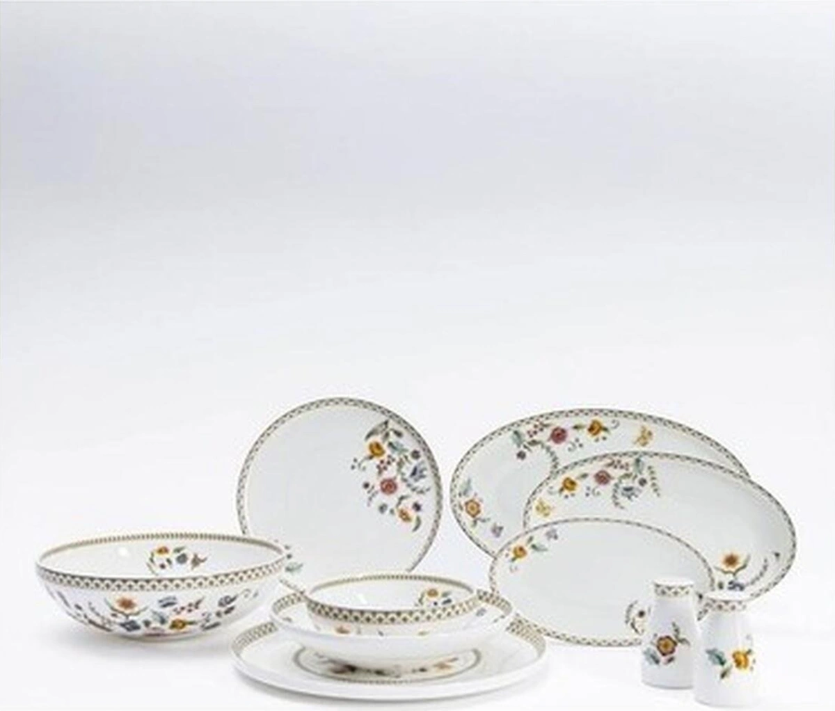 Maxx Doria Sky Bloom 12 Kişilik 60 Parça Yemek Takımı Pa2048 Antrasit