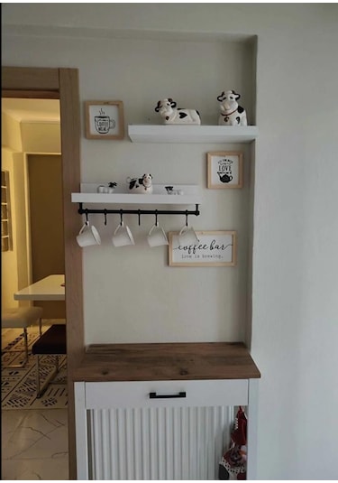 Kahve Köşesi Takımı - Ceviz 70 X 30 X 92
