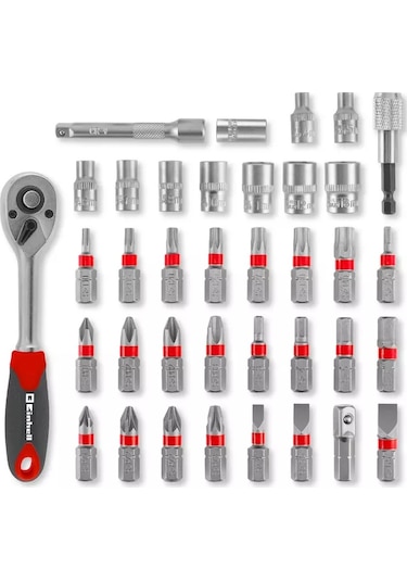 Einhell 37 Parça Uç ve Cırcır Seti L-Box - 49109022
