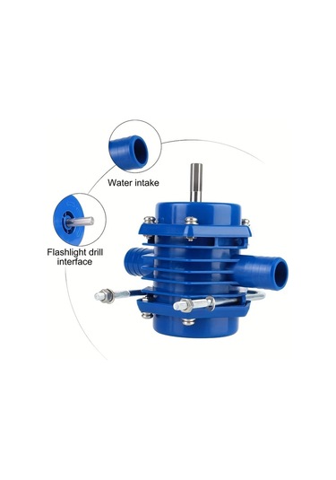 Motion003 1pc Heavy Duty Kendinden Emişli Santrifüj Su Pompası Matkapla Çalışan Paslanmaz