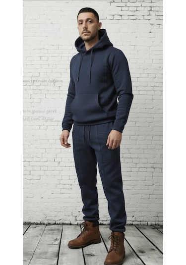 Black Steel Erkek Casual Eşofman Takım Lacivert