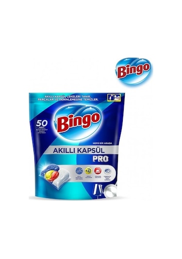 Bingo Akıllı Kapsül Pro Bulaşık Makinesi Deterjanı 2 x 50 Tablet